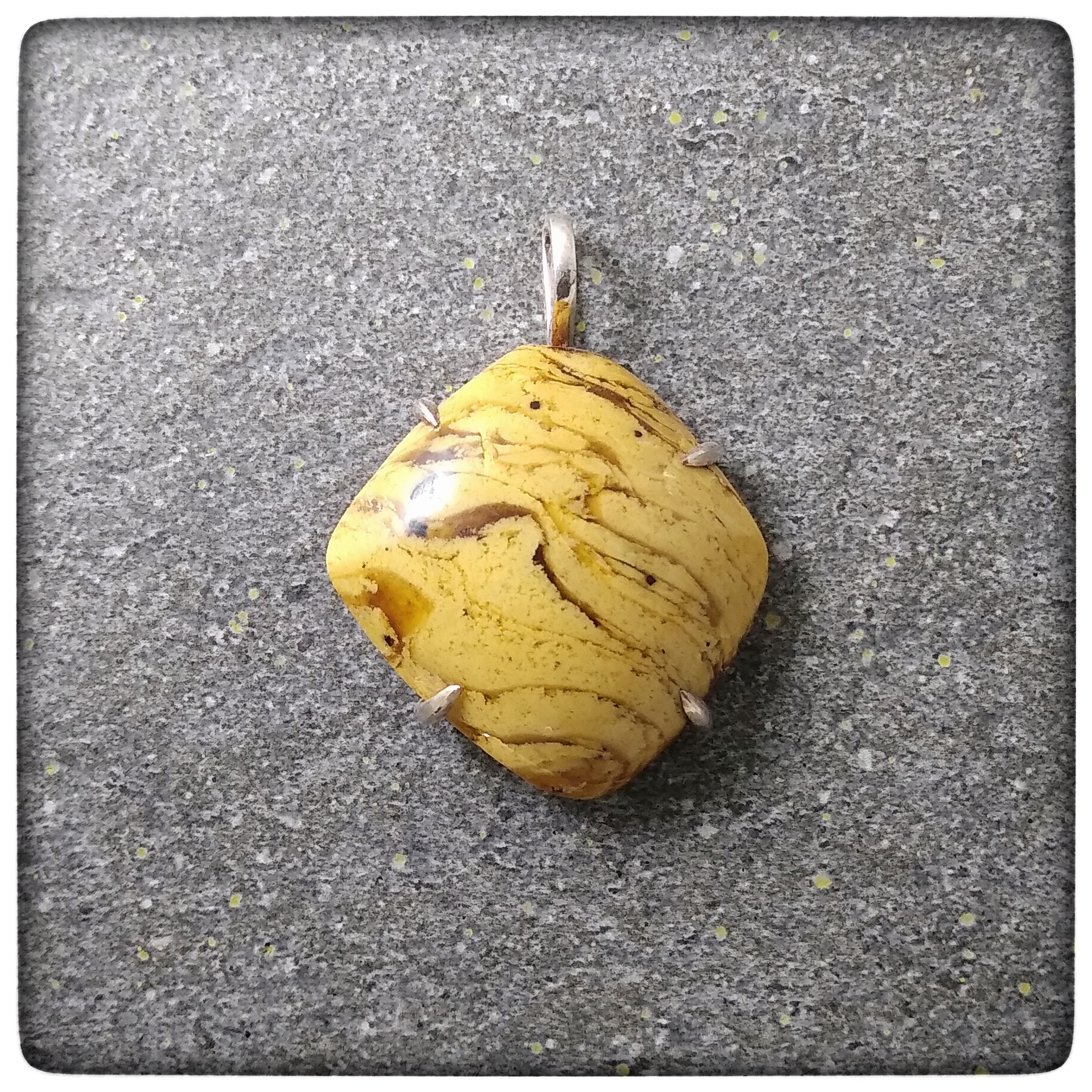 Indonesian Butterscotch Amber Pendant